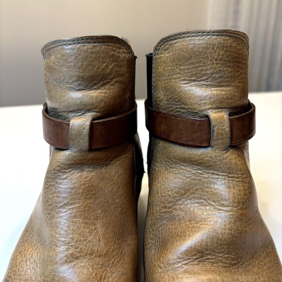 Rag & Bone Women's Durham Chelsea Brown Distressed Leather Boots Booties Size 9 - Picture 6 of 12